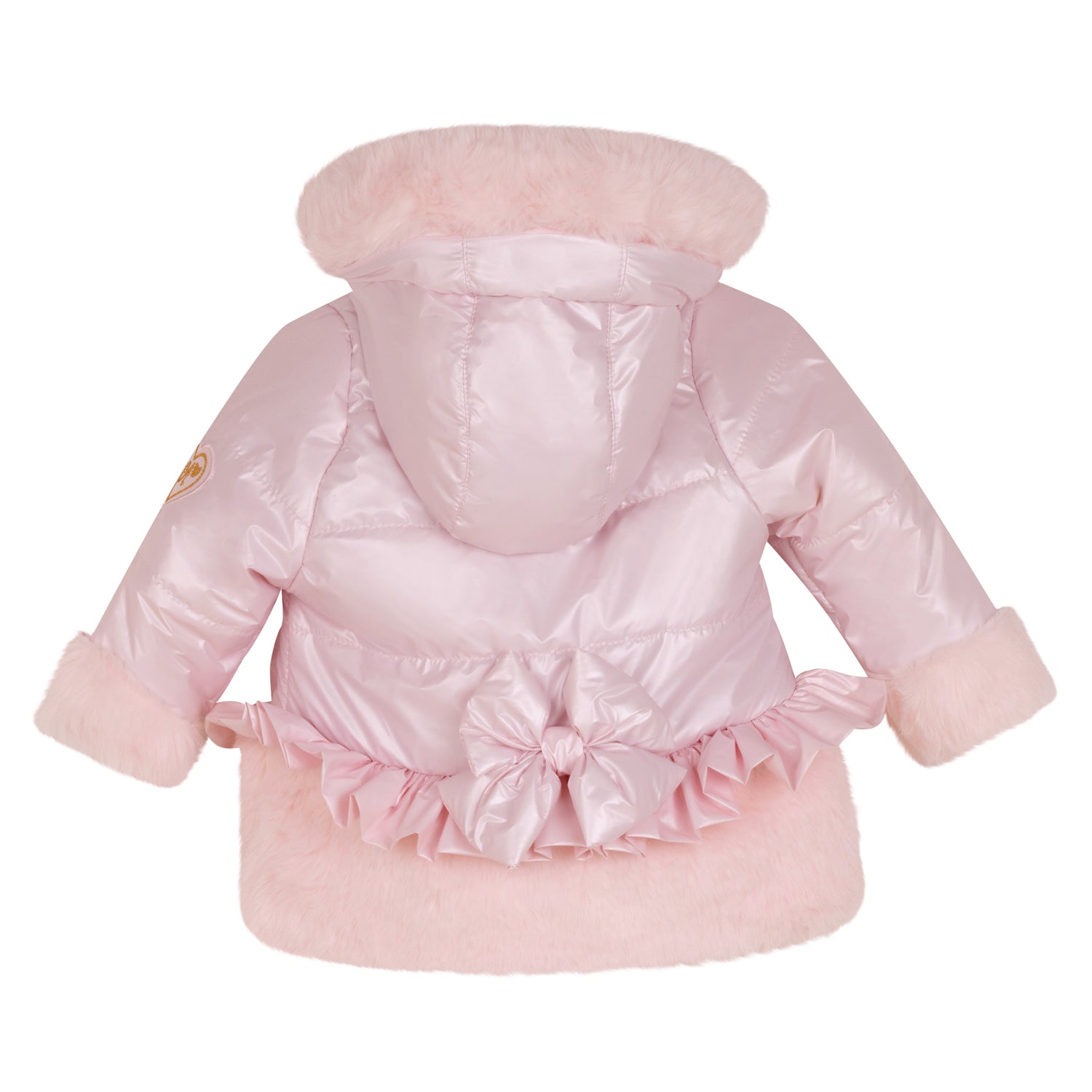 Little A, Coats & Jackets, Little A - Faux fur padded jacket, pink, Honey