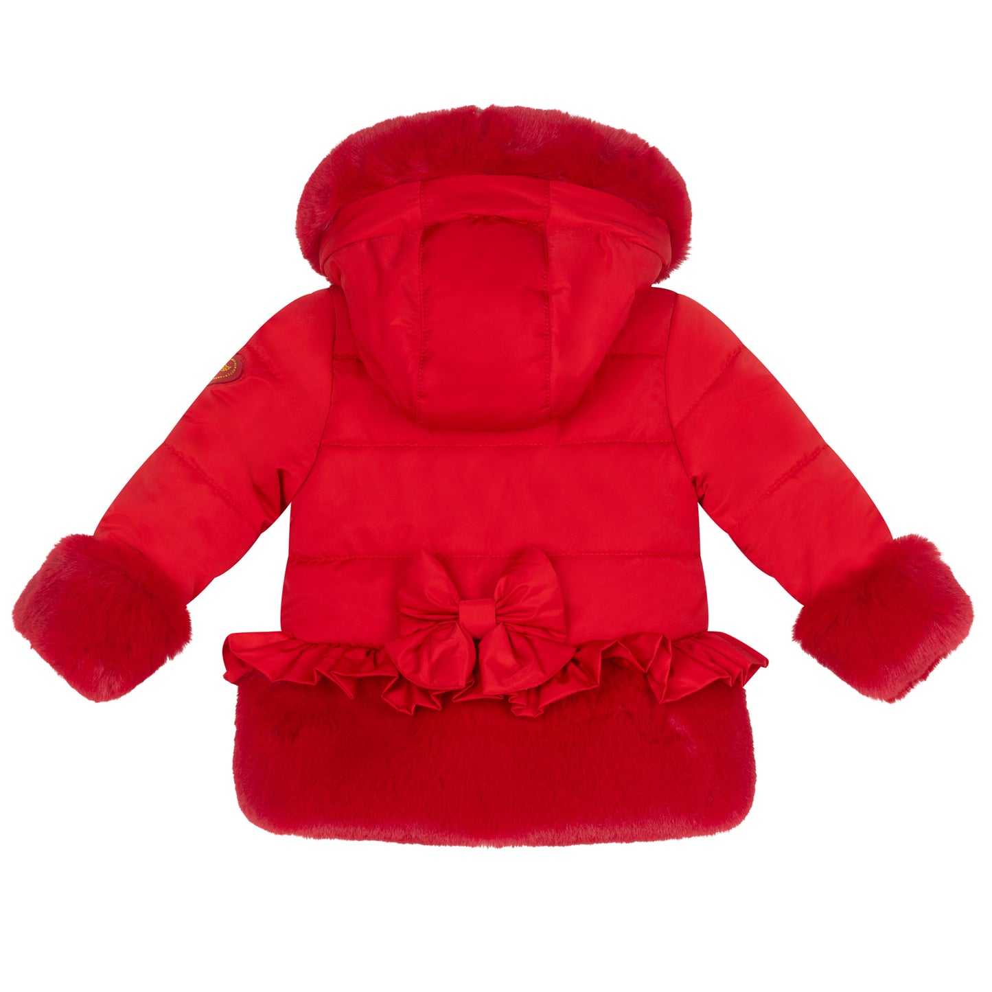 Little A, Coats & Jackets, Little A - Faux fur padded jacket, red