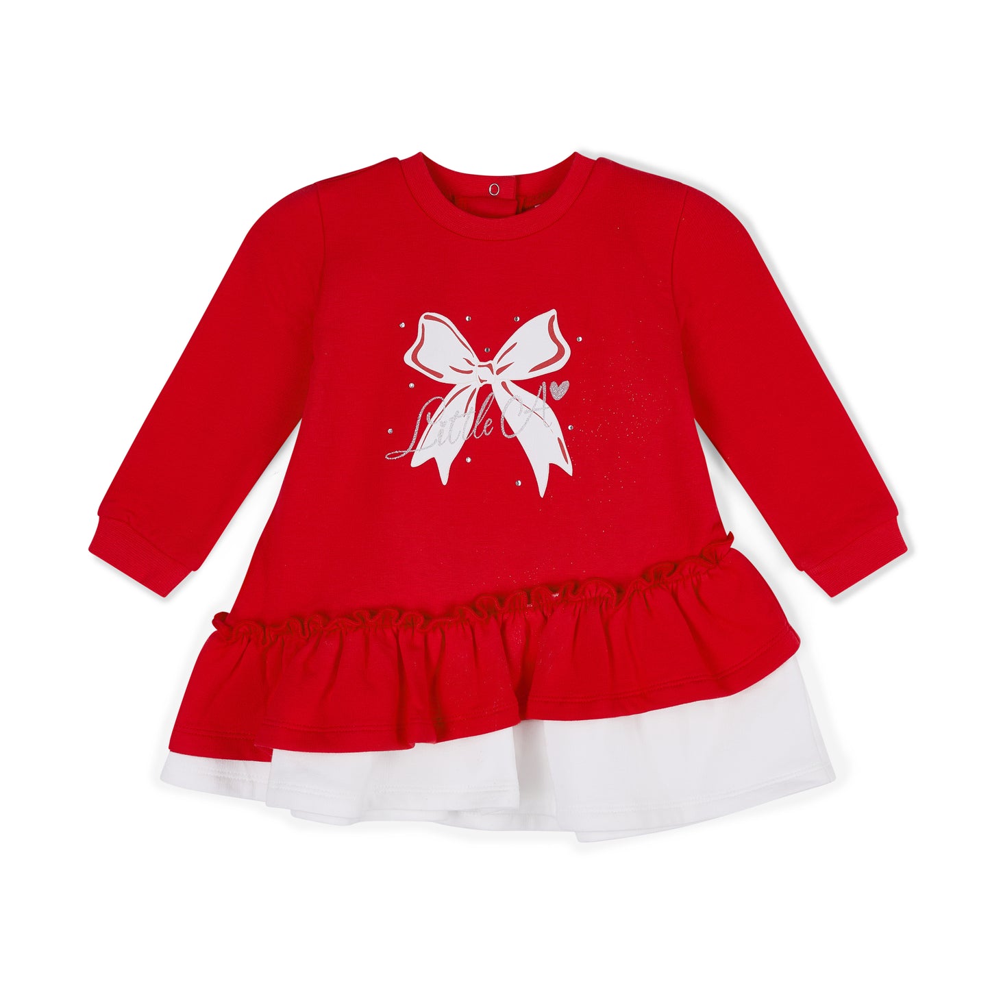 Little A -  Red and ivory dress, Katrina