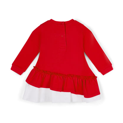 Little A -  Red and ivory dress, Katrina