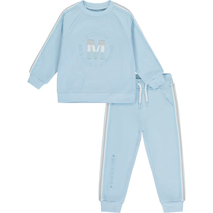 Mitch & Son, tracksuits, Mitch & Son - Sky blue Tape M logo tracksuit, Nick