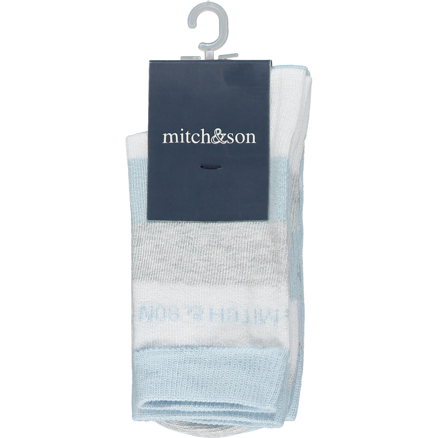 Mitch & Son, socks, Mitch & Son - Sky blue 2 pr pack socks, Nevada