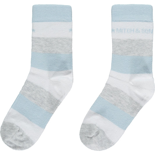 Mitch & Son, socks, Mitch & Son - Sky blue 2 pr pack socks, Nevada