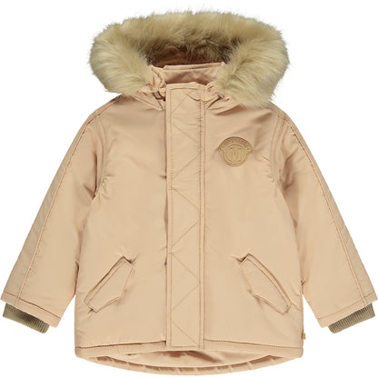 Mitch & Son, Coats & Jackets, Mitch & Son - Hazelnut faux fur hooded jacket