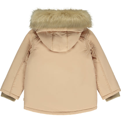 Mitch & Son, Coats & Jackets, Mitch & Son - Hazelnut faux fur hooded jacket