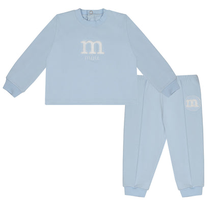 Mitch & Son, Jogging Suits, Mitch & Son - Loopy logo tracksuit, pale blue