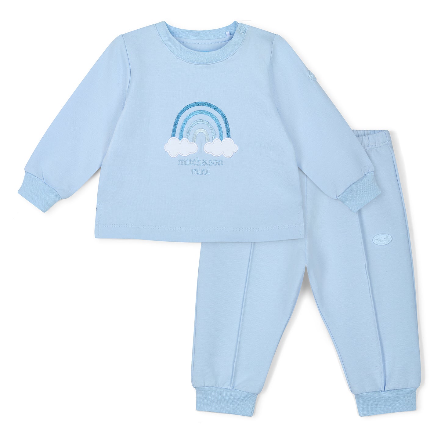 Mitch & Son, 2 piece jogging outfits, Mitch & Son - 2 piece pale blue jogging outfit