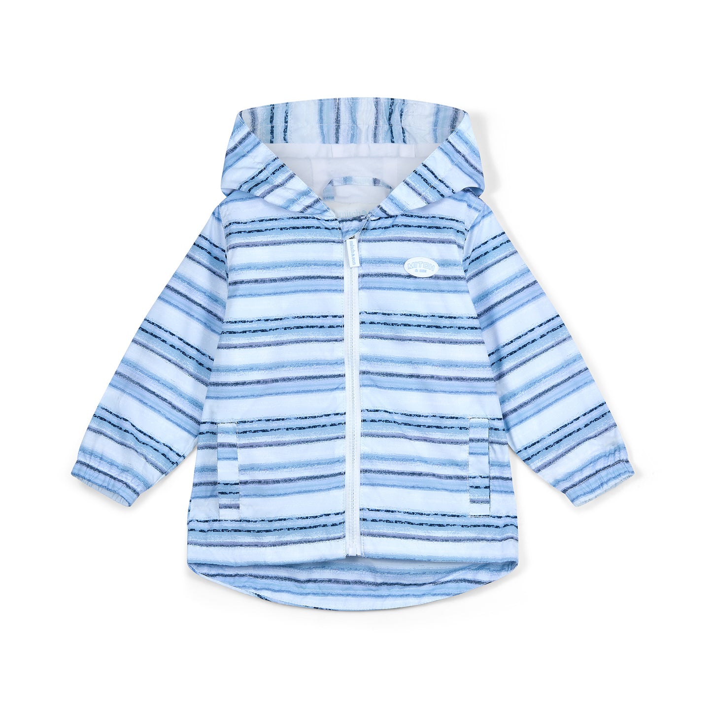 Mitch & Son, Coats & Jackets, Mitch & Son - Stripe hooded jacket