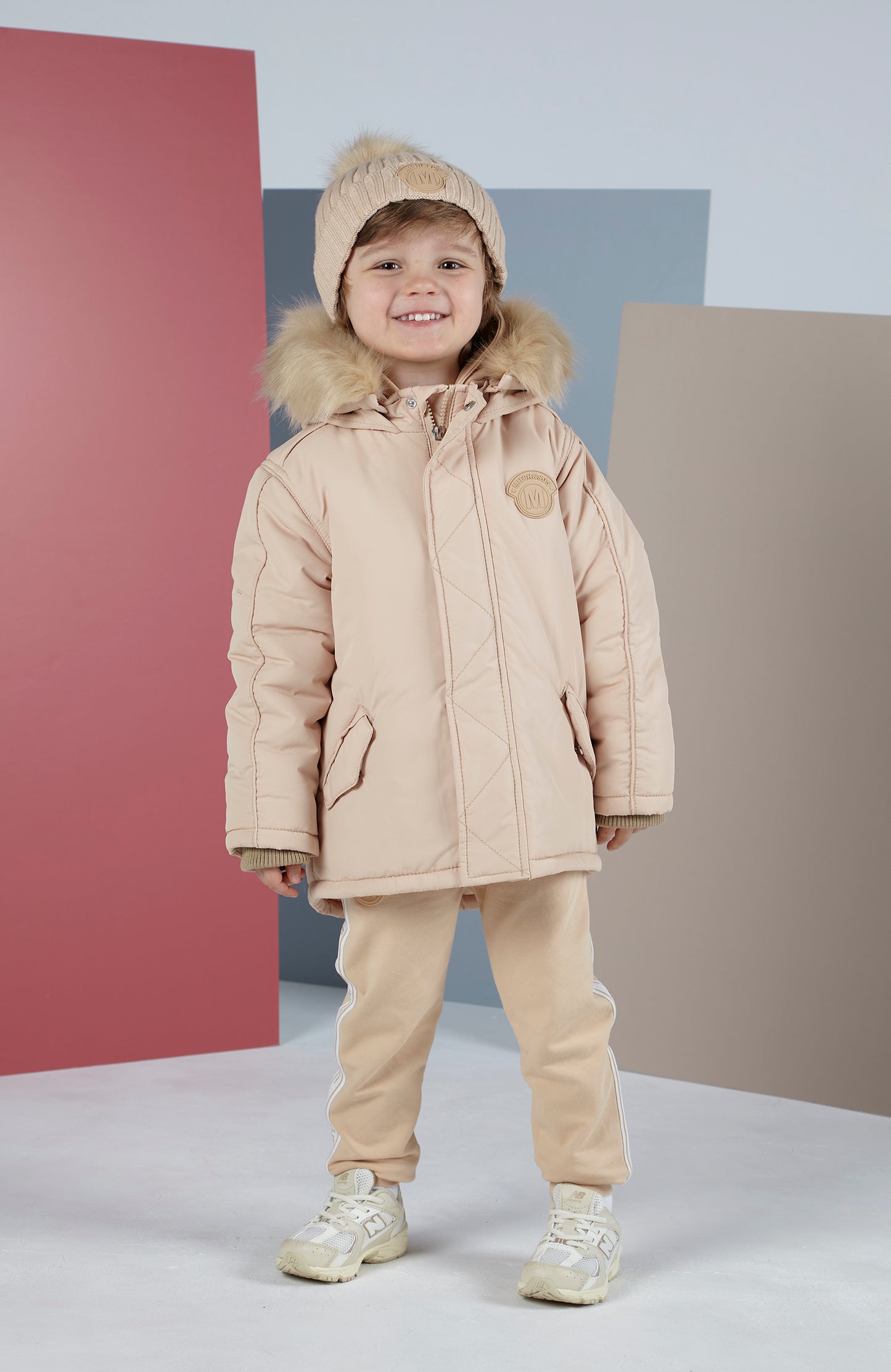 Mitch & Son, Coats & Jackets, Mitch & Son - Hazelnut faux fur hooded jacket