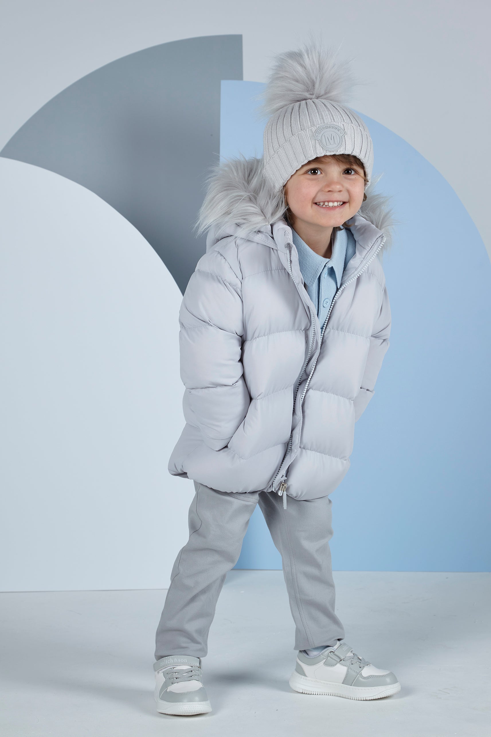 Mitch & Son, Coats & Jackets, Mitch & Son - Sky blue padded jacket, Niko