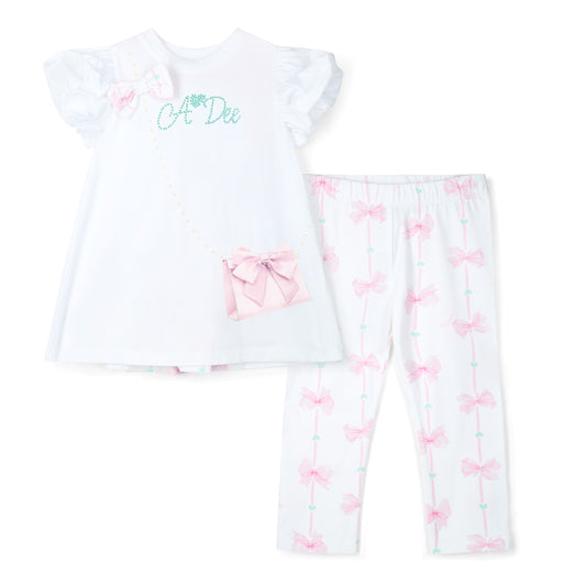 A’Dee - Handbag legging set with back insert