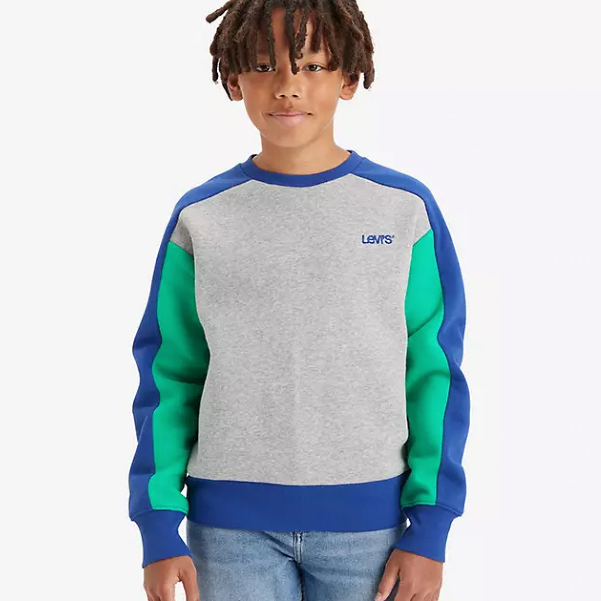 Levi's, sweat tops, Levi's - Grey, blue, green sweat top 3-16yrs