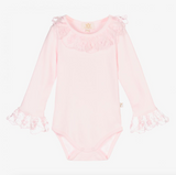 Caramelo Kids, bodyvest, Caramelo Kids - Pink lace body suit, 03417