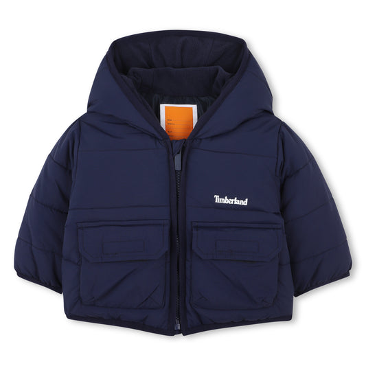 Timberland - Navy padded jacket with hood