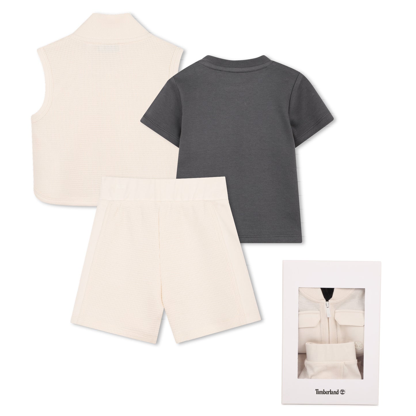 Timberland - Baby 3 piece outfit, T-shirt, gilet and shorts