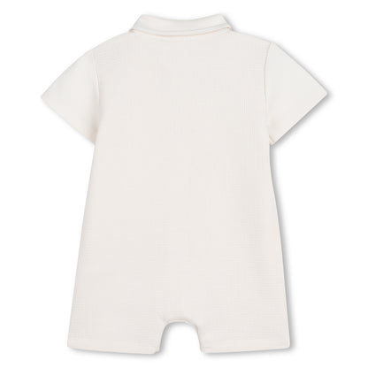 Timberland -  Ivory romper and matching hat