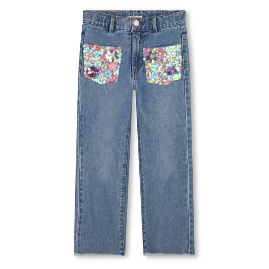 Billieblush - Jeans with sequin pocket details