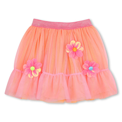 Billieblush - Pink/Peach skirt with floral detail