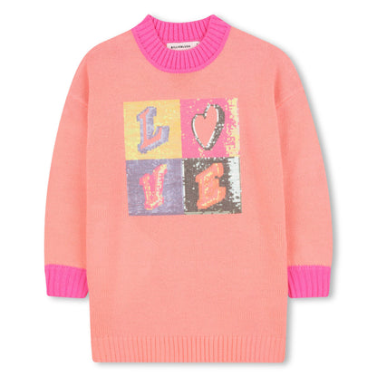 Billieblush - Peach knit dress, 3 yrs