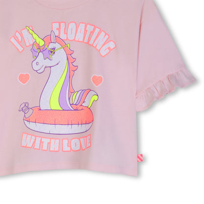 Billieblush  - Pink short sleeved T-shirt
