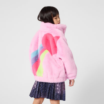 Billieblush - Soft faux Fur jacket, pink