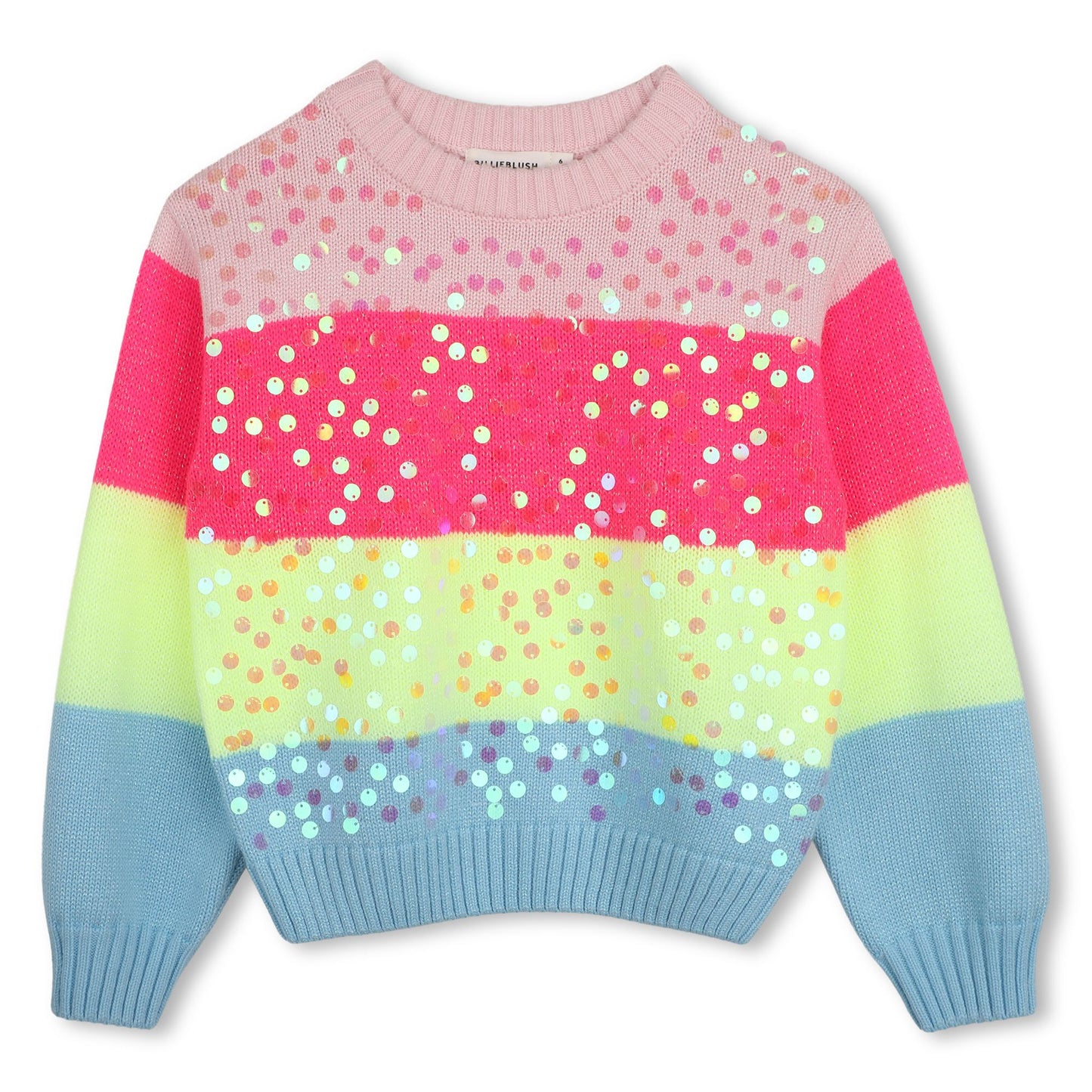 Billieblush - Multi coloured stripe knit sweater
