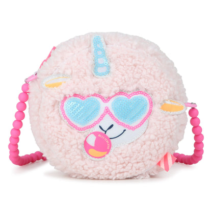 Billieblush - Light Pink, faux fur, round shoulder bag