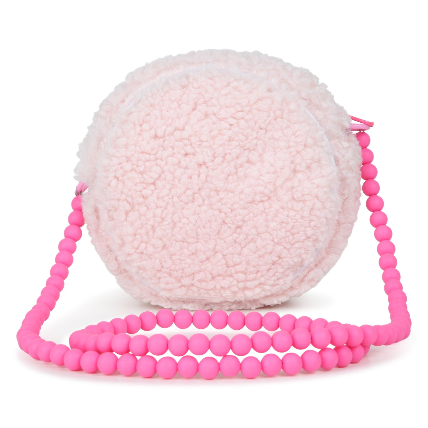 Billieblush - Light Pink, faux fur, round shoulder bag