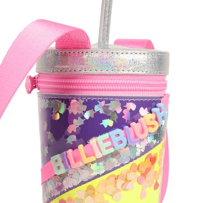 Billieblush - Pink, multicoloured cylindrical shoulder bag