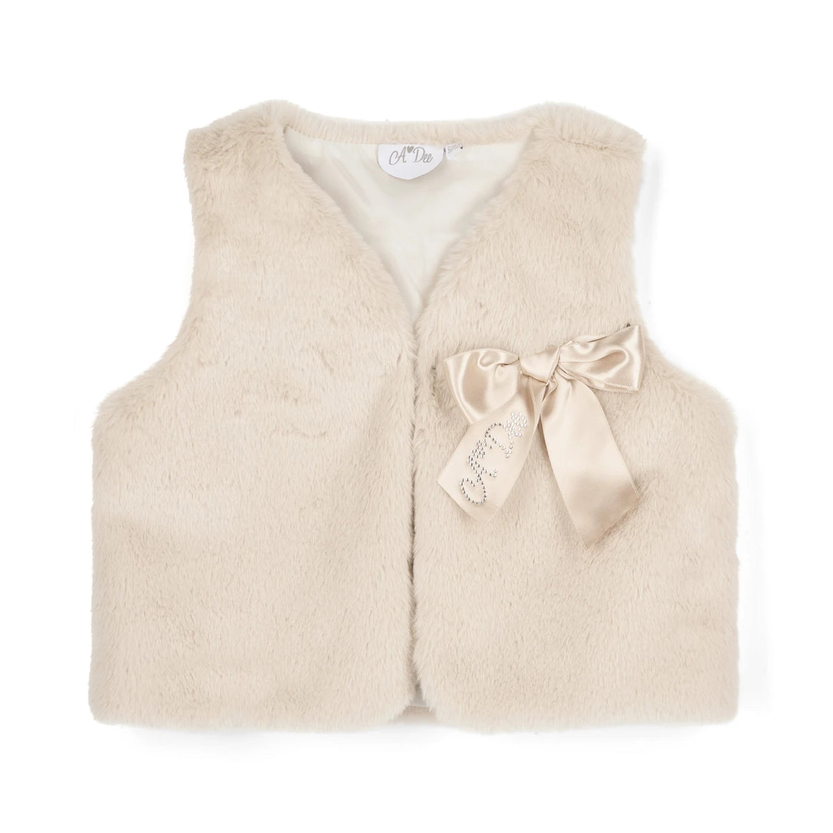 A'Dee - Fur Gilet, Beige