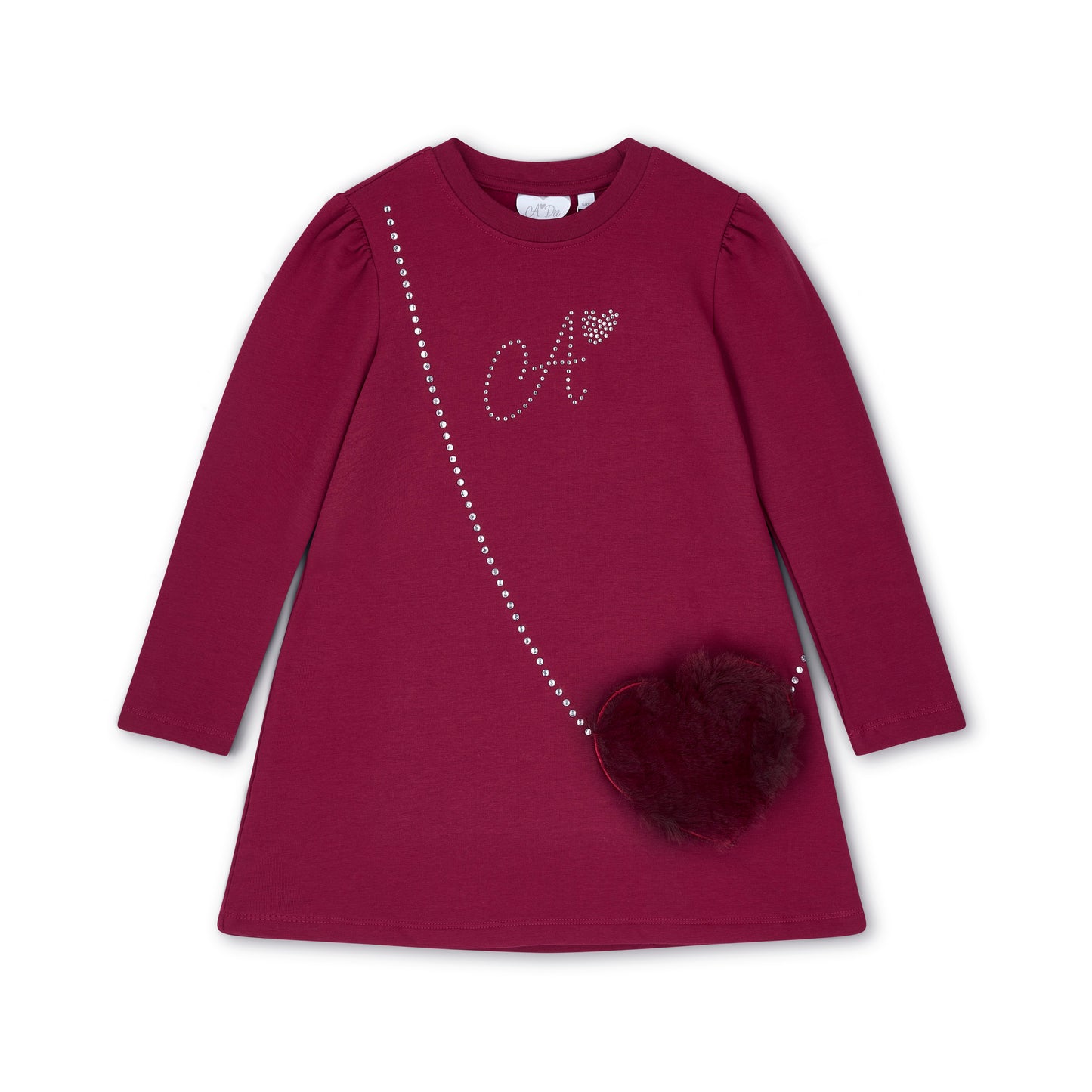 A'Dee - Deep cherry handbag dress