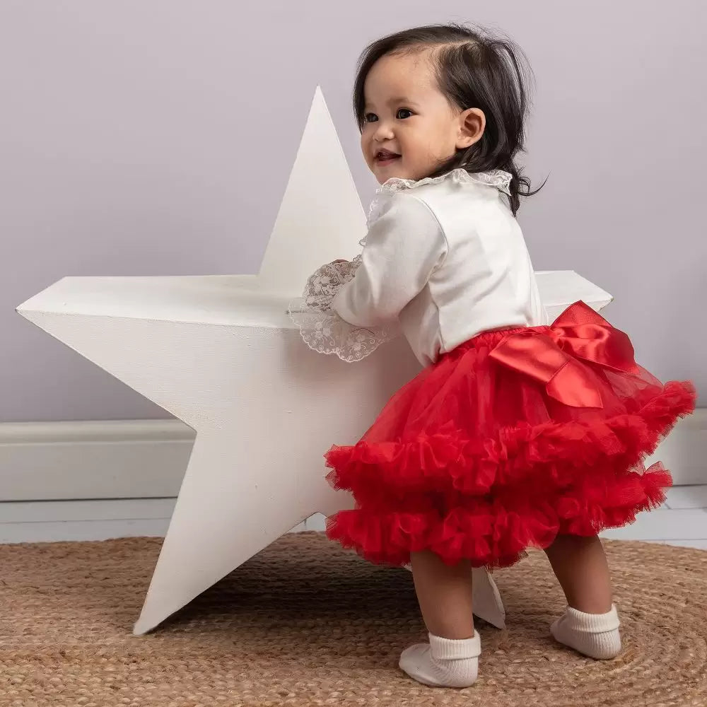 Caramelo Kids, Rompers, Caramelo Kids - Tutu Skirt, Red