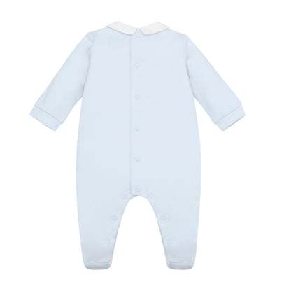 Emile et Rose - Pale blue all in one and pull on hat