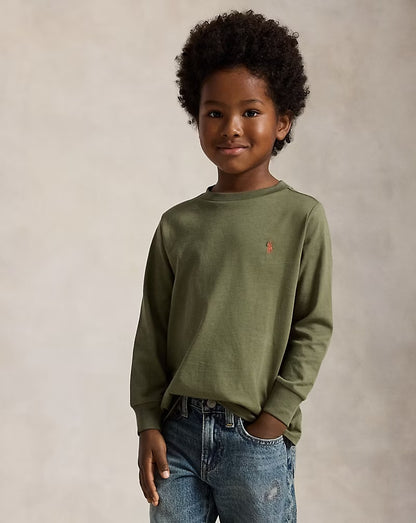 Ralph Lauren - Khaki long sleeved T-shirt (2yrs - 7yrs)
