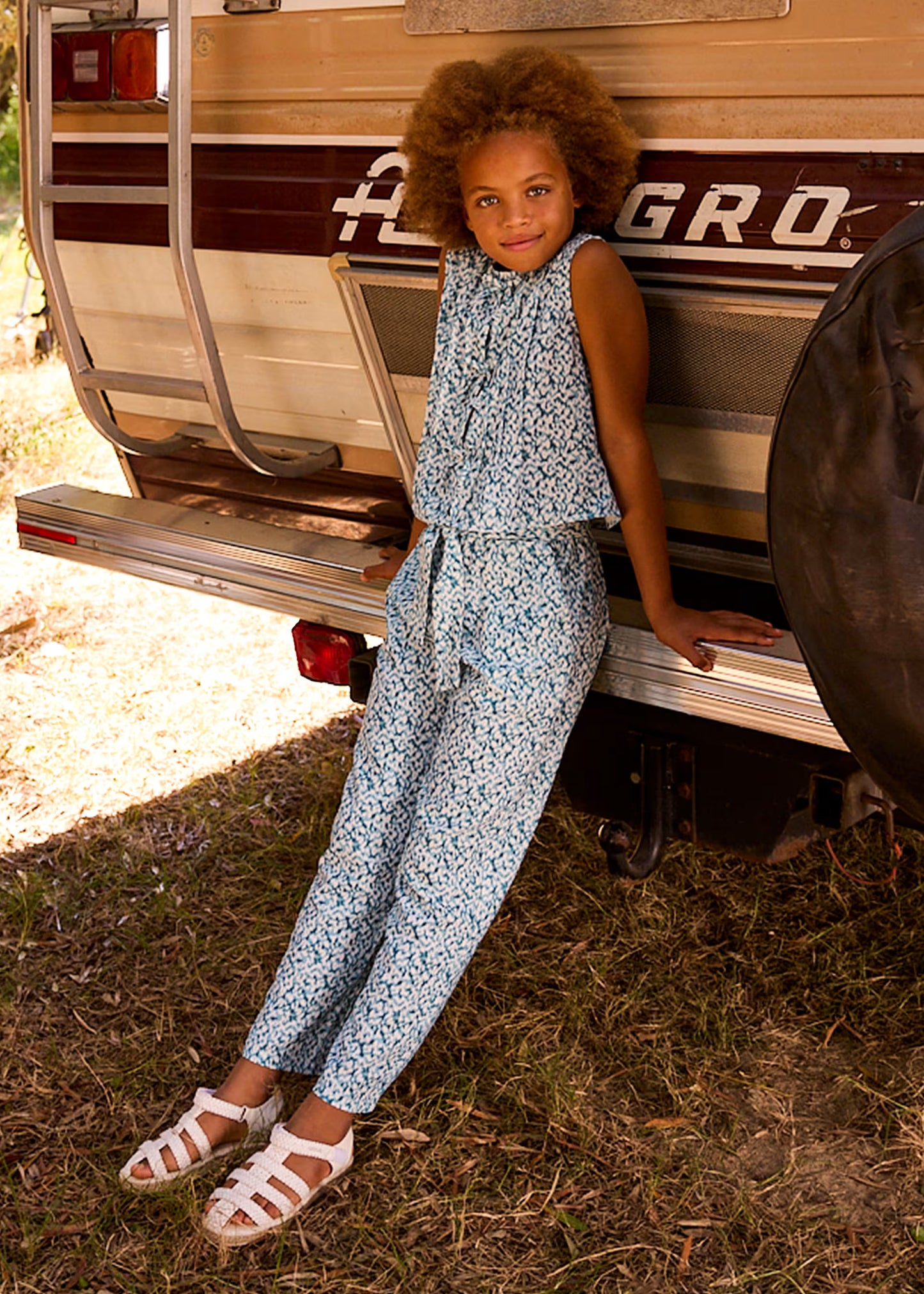 Mayoral - Wide trousers, jade