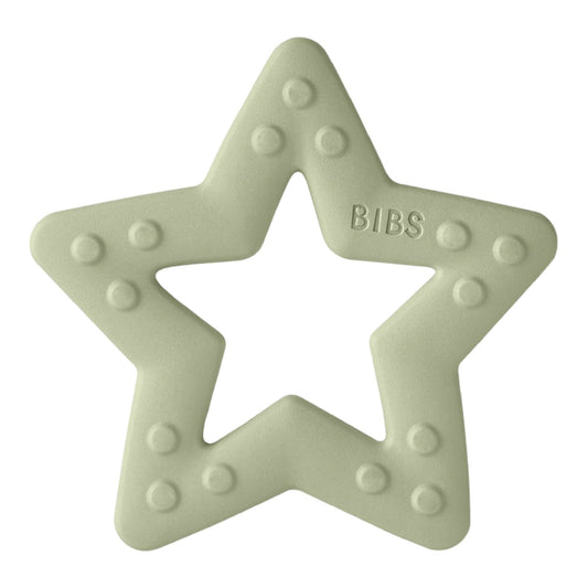 Bibs, teether, Bibs - Baby bitie teething toy star, sage