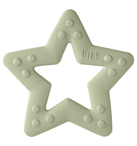 Bibs, teether, Bibs - Baby bitie teething toy star, sage