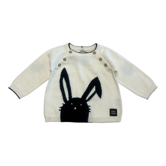 Fable & Bear, jumper, Fable & Bear - Jumper, Bunny, organic cotton, 0-3yrs