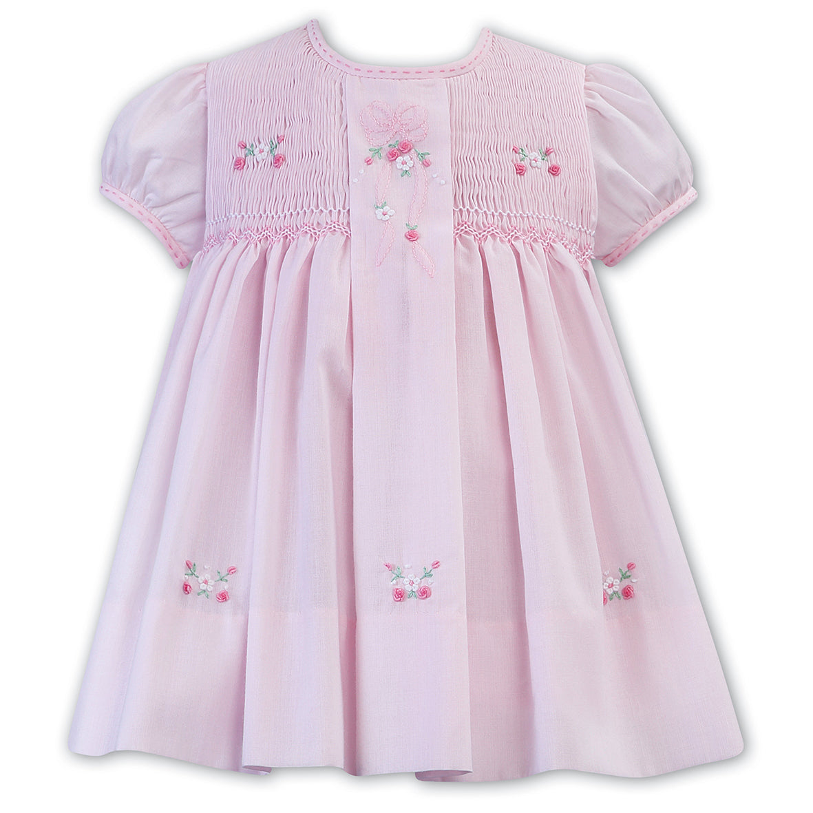 Sarah Louise, dresses, Sarah Louise - Traditional hand smocked pink baby dress