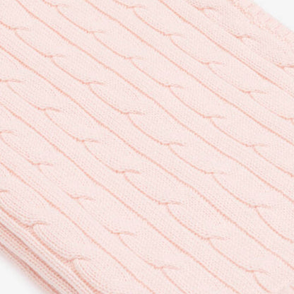 Ralph Lauren - Cable knit blanket in light pink