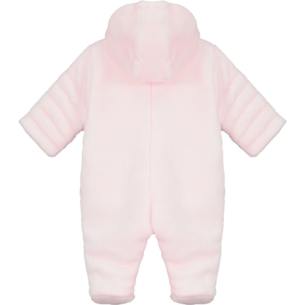 Emile et Rose, Snowsuits, Emile et Rose - Pale pink, deep pile pram suit, Alison