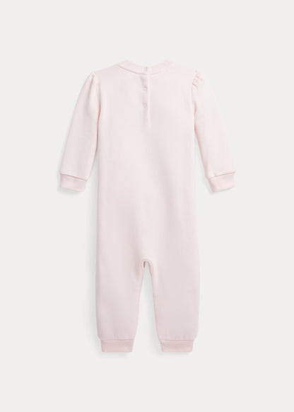 Ralph Lauren, all in ones, Ralph Lauren - Pink all in one, Signature bear front print, 9 months