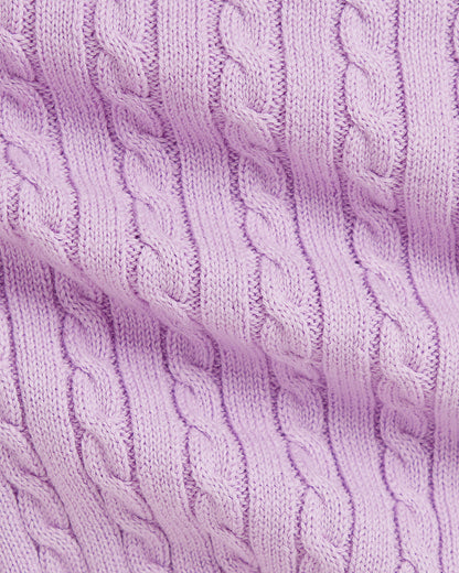 Ralph Lauren, Cardigans, Ralph Lauren - Spring iris lilac cable knit  cardigan