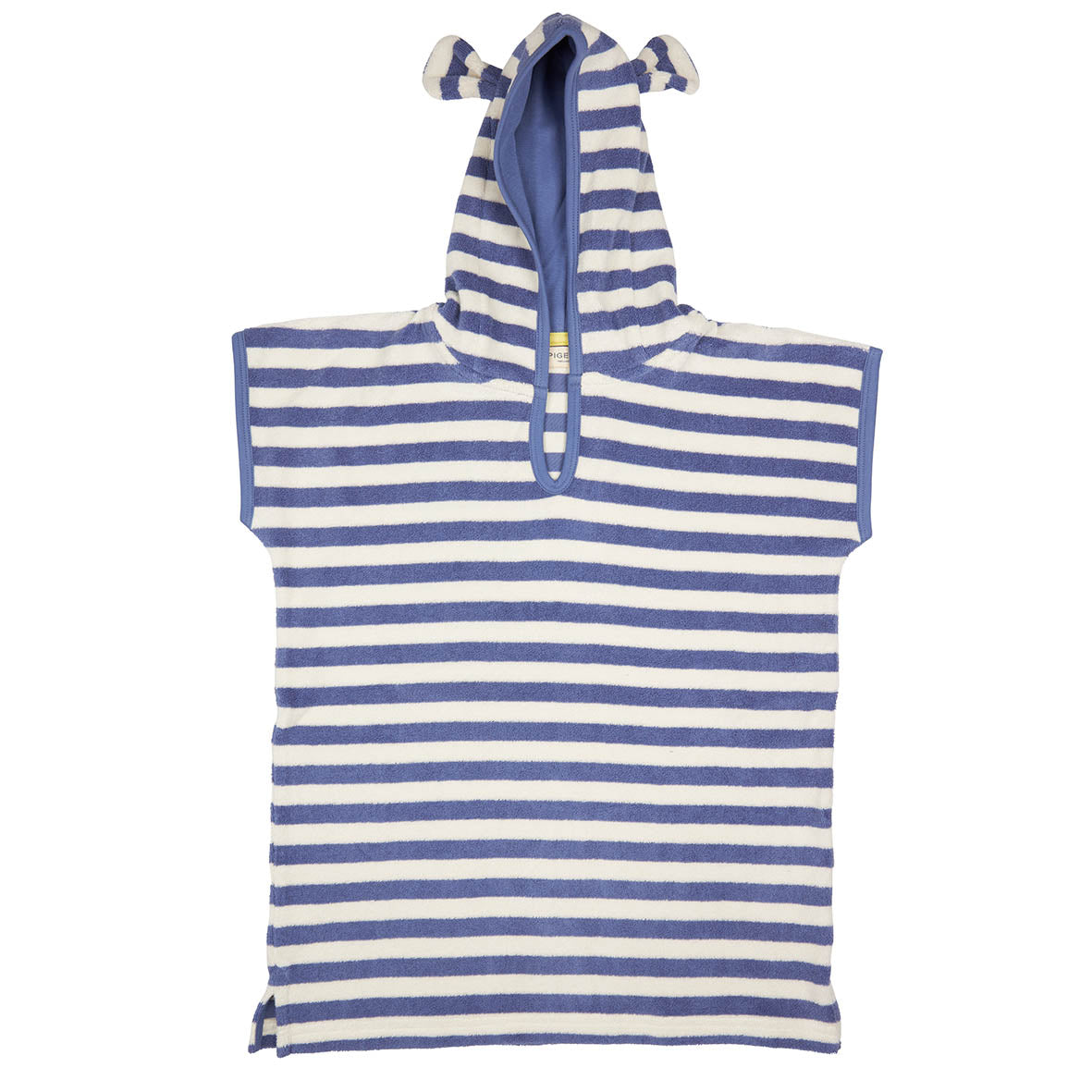 Pigeon Organics, Tops, Pigeon Organics -  Blue and white stripe towelling poncho