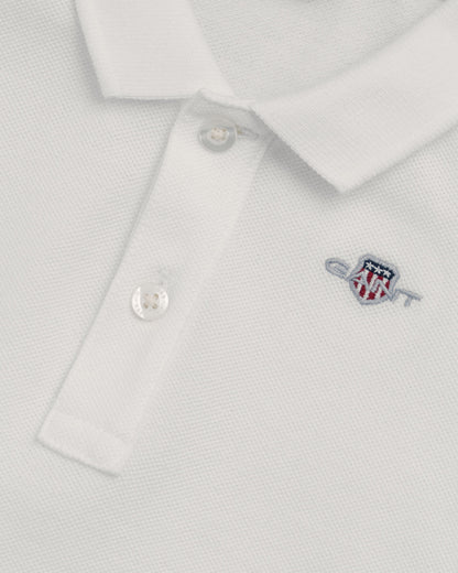 Gant, T-shirts, Gant - White polo T-shirt