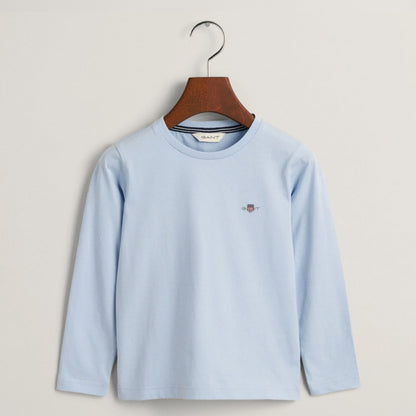 Gant, Long Sleeved T-shirts, Gant - Light blue, LS T-shirt