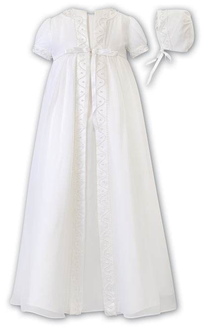 Sarah Louise, Christening gown, Sarah Louise - Ivory Christening dress / robe, coat & bonnet