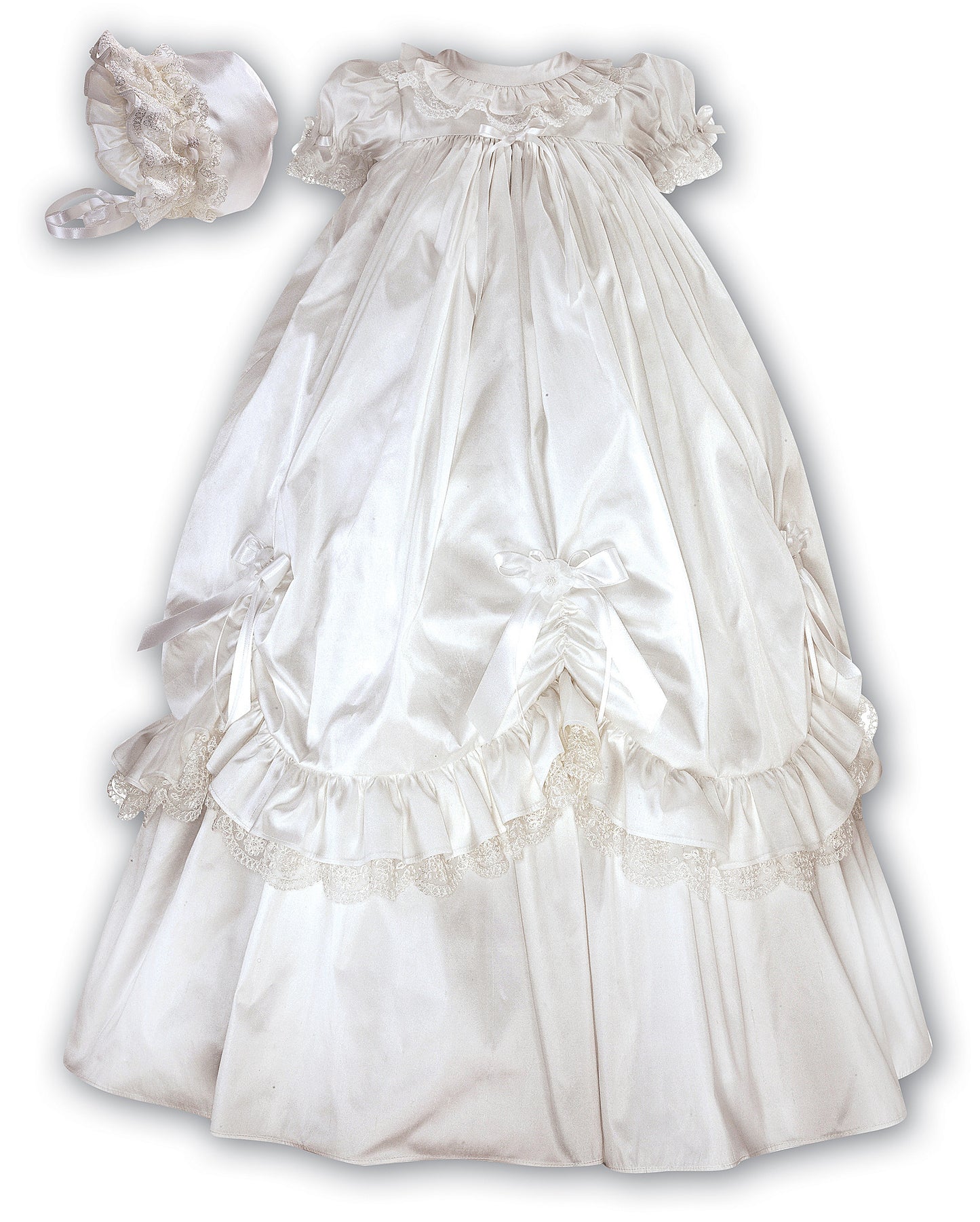 Sarah Louise, Christening gown, Sarah Louise - Silk Christening gown, ivory, 6 months 001144