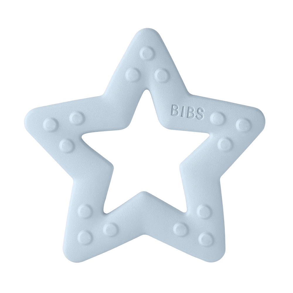 Bibs, teether, Bibs - Baby bitie teething toy Star, Baby Blue