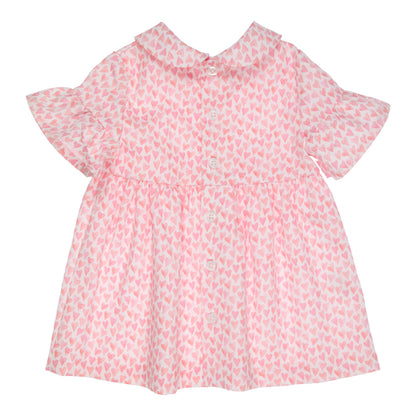 GYMP, Dress, GYMP - Pink heart print dress